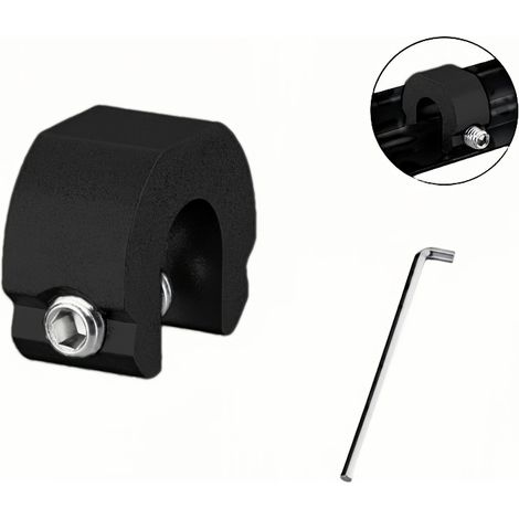 Lot de 3 verrous de fenêtre, verrous pour fenêtres du sol au plafond, verrous pour portes coulissantes, verrous de sécurité, limiteurs antivol, noir (1/5)