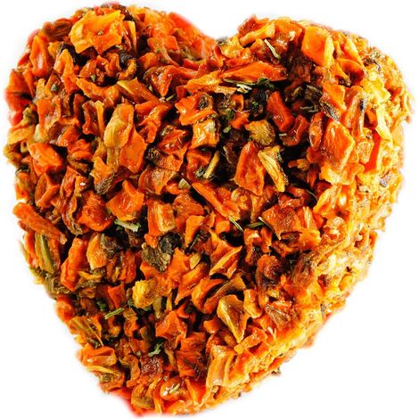 Estaca de jamón  Corazón para roedores y conejos - Corazón de zanahoria