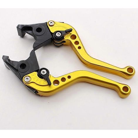 Convient pour la moto BMW C650GT : poignée de frein modifiée en alliage d'aluminium, accessoire de klaxon (poignée courte dorée). (1/5)
