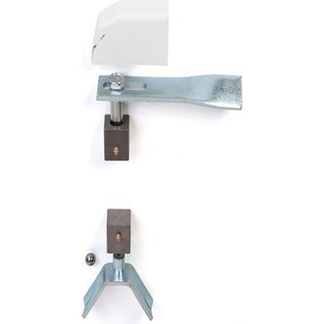Metalideal Pivot de portail métallique à sceller - pour tube acier carré - Pour tube dimension 50 x 50 mm - Carré de 45 x 45 mm