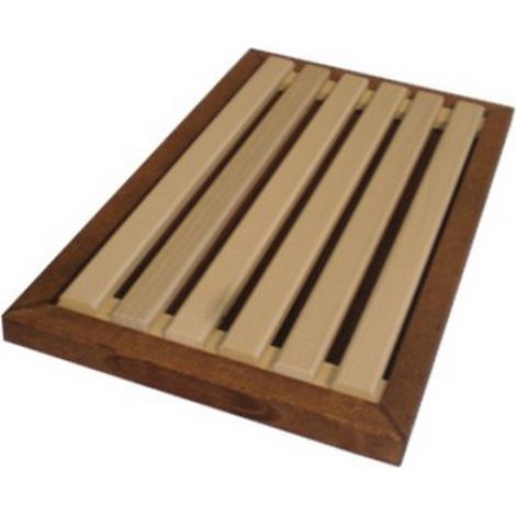 Tagliapane in Legno Scuro Griglia Estraibile cm. 38X23X2 (1/2)