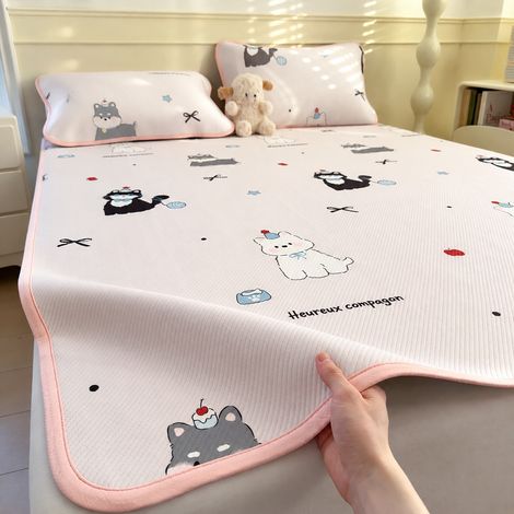 Parure de lit rafraîchissante 150x200 cm avec 2 taies Joyeux Compagnons 150cm 200cm réf 6758 2 kg – Livraison gratuite