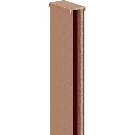 Mexen – Paroi de douche murale en aluminium pour verre 8mm – Cuivre brossé – Longueur 200 cm – Compense les irrégularités – 8000065 (1/2)