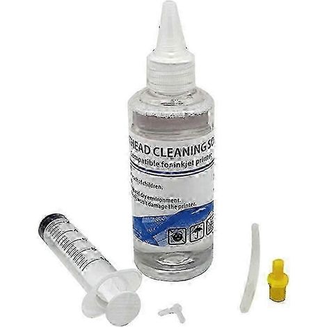 Liquide de nettoyage pour têtes d'impression compatible avec les imprimantes Epson. Canon. Brother et HP. Solution d'entretien des buses. (1/5)