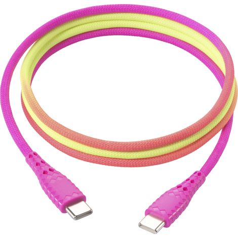 Renkforce USB-Kabel USB 2.0 USB-C® Stecker, USB-C® Stecker 1.00 m farbig RF-6872334 (1/5)