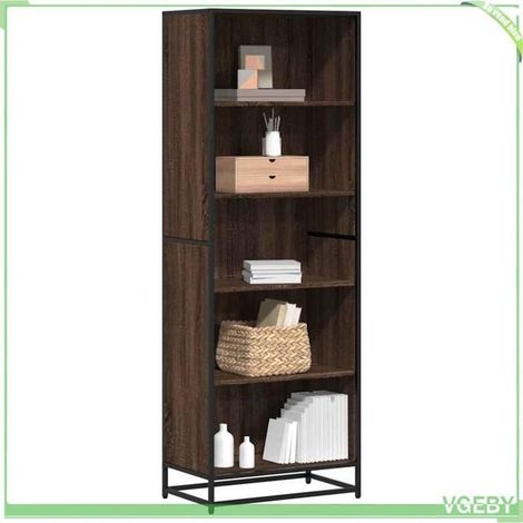 Bibliothèque - 3300854 - Chêne marron - 60 x 35 x 170,5 cm - Bois d'ingénierie (1/5)