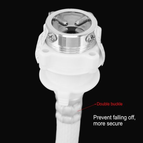 Ortviai Tuyau d’arrivée d’eau pour lave-linge – PVC renforcé anti-rupture, raccord métallique, 2 m, filetage G3/4 (1/4)