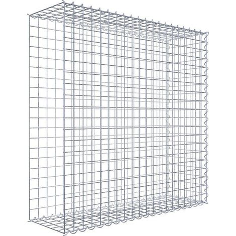 Gabiondeco - Gabion - Element de prolongation en longueur 100 cm x 100 cm x 30 cm (L x H x P). maille 5 x 5 cm. Spirale. Avert.: il manque une grille - Made in Germany (1/5)
