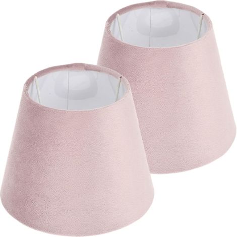 2 Stück Ersatz Lampenschirme aus Stoff für Schreibtischlampen Weiß mit Velours Innenfutter Kompatibel mit E27/e14 Fassungen Lampenschirm für Wohnzimmer und Schlafzimmer (1/5)