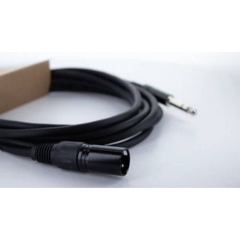 Cordial EM 1,5 MV XLR Câble de liaison [1x XLR mâle 3 pôles - 1x Jack mâle 6,3 mm (stéréo)] 1.50 m noir