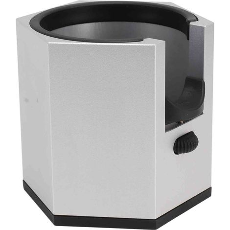 Kaffeefilter aus Aluminiumlegierung mit abnehmbarem Halter, höhenverstellbarem Drehknopf, silberfarben (1/5)