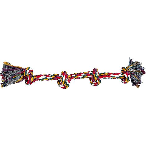 Ferplast Gioco PA 6524 Gioco dentale per cani in corda di cotone intrecciato. Variante PA 6524 - Misure: Ø 2.5 x 52 cm - Colori misti (1/2)