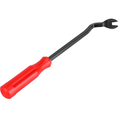 Lot de 12 outils démontage baguettes tableau de bord autoradio carrosserie PVC acier rouge (1/5)