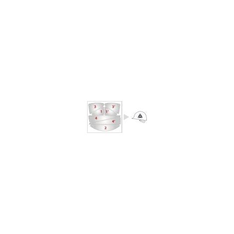 STICKERS HV ROUGE - DELTA PLUS - HESTICKERRO (1/2)