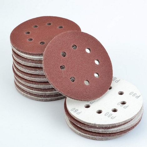 120 Stück Schleifscheibe Schleifscheiben 20 x 100/120/150/180/240/320 Körnung 180 mm Größe Ideal zum Polieren/Entrosten von Schleifpapier Schleifscheiben für Sander Grit (1/5)