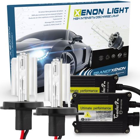 H4 simple xénon - 6000°K - Slim Ballast - voiture - 35W 12V - Système de conversion xénon (1/2)