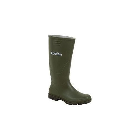Botte haute eau en PVC vert taille 38