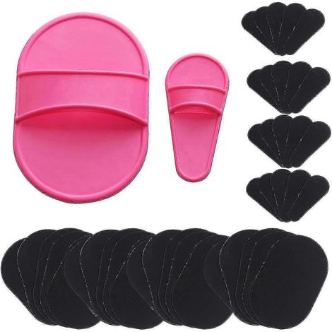 Set mit 40 Peelingscheiben zur sanften Haarentfernung an Beinen, Armen, Gesicht und Oberlippe.