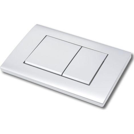 Sigma30 Spülplatte für Wandhängende Toiletten, Einbau, in Silbergrau, Anpassbar, Dual-Flush-System
