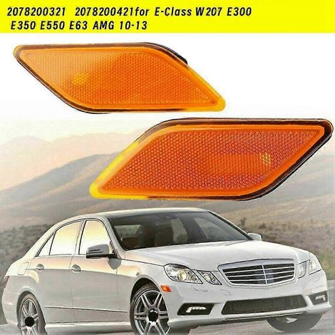 par de luces de posición laterales para guardabarros delantero para Mercedes Clase E E350 E550 E63 2010-2013 W207 20782 (1/4)