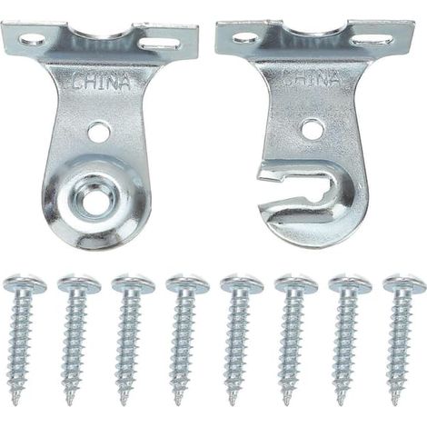 set di staffe per tende a rullo, accessori per tende domestiche, raccordi per tende a rullo, argento, 3,50 x 2,50 x 0,50 cm (1/2)