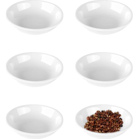 6 Bols à Sauce, Plastique Alimentaire, 7,3cm, Design Empilable, Pour Tapas Et Condiments, Usage Domestique (1/5)