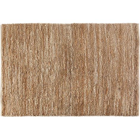 Tapis de Salon Naturel en Jute et Coton Tissé à la Main 160 x 230 cm - PANGIVO (1/3)