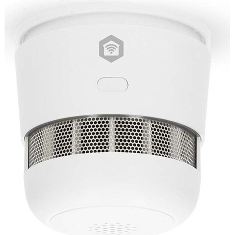 Nedis SmartLife Rauchmelder / Zigbee 3.0 / Batteriebetrieben / Sensorlebensdauer: 10 Jahre / EN 14604 / Max. Batterie-Lebensdauer: 36 Monate / 85 dB / Weiss / 1 Stück