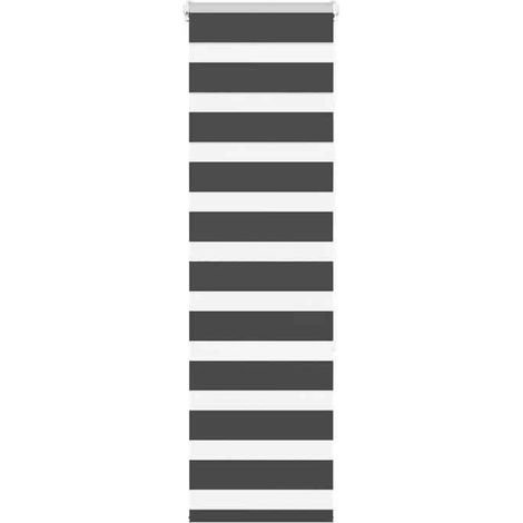 4014224 Store zèbre noir 45x150 cm largeur du tissu 40,9 cm polyester (1/5)