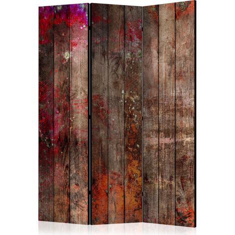 Paravent 3 Volets "Stained Wood" 135x172cm (1/2)