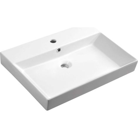 Sapho Kare - Waschtisch Kare 70x46 cm, mit 1 Hahnloch, weiß 17070