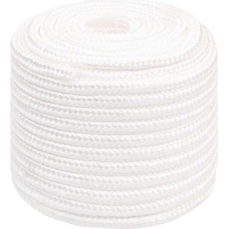 vidaXL Cuerda de barco polipropileno blanco intenso 16 mm 250 m (1/2)