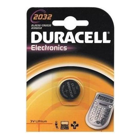 Multipack 10 batterie duracell a bottone cr2032 litio dl 2032 3v pile cr 2032