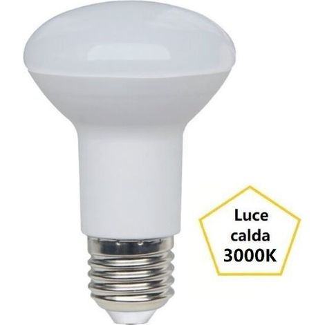 LAMPADINA REFLECTOR R63 A LED 8W LUCE CALDA 3000K 806 LUMEN E27 BOT LIGHTING