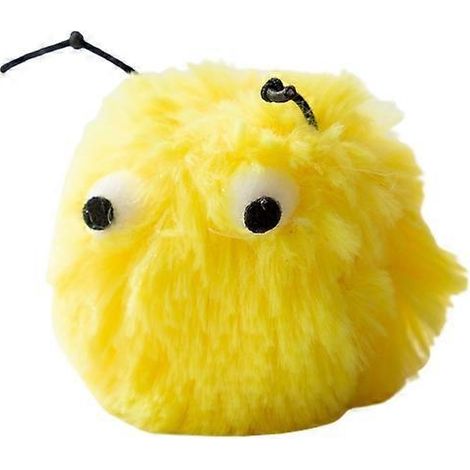 Lieblings-Katzenball-Plüschtier mit Pompons, 6 cm, 3 zufällige Farben, interaktives Kätzchenspielzeug