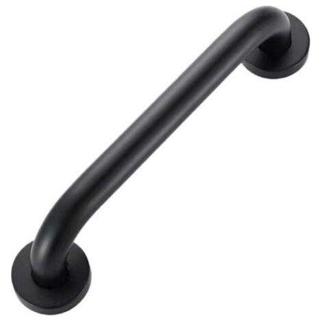 Noir 400mm Barre d'Appui Douche , Poignée de Douche de Sécurité, Barre d'Appui WC Handicapé, Barre de Soutien pour Toilette, Barre de Maintien Douche et WC (1/5)
