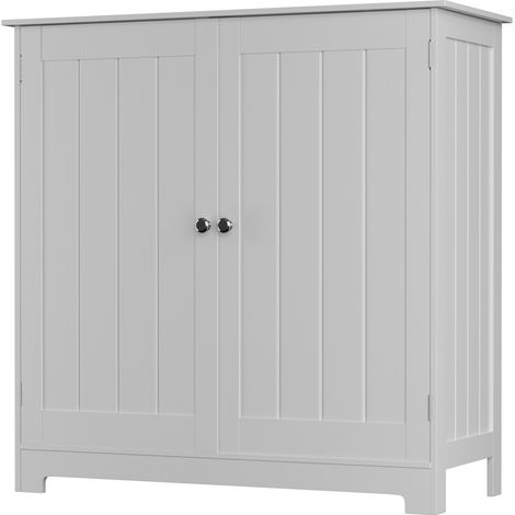 Bathroom Cabinet Floor Standing Storage Cupboard Basin Under Sink Shelf Unit White Racking