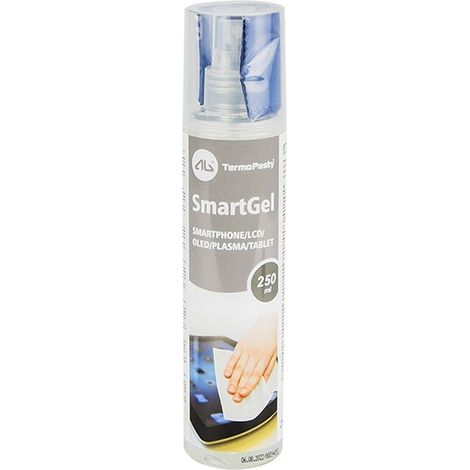 SmartGel 250 ml avec microfibre - gel nettoyant écran sans traces et sans alcool