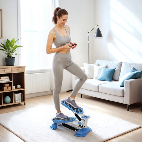 Portable Mini Stepper with LCD Display for Lower Leg Toning,100kg Weight Capacity,Lightweight Design for Home Use