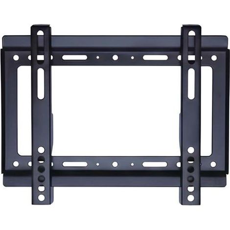 Support mural TV fixe - AVIZAR - 14 à 42 pouces - Acier inoxydable - Argent - Compatible LCD/LED/Plasma