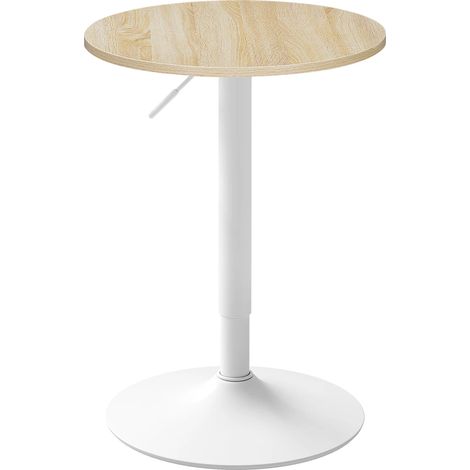 CAIziTable de bar moderne réglable en hauteur, table ronde de banquet, table à manger, table de cuisine, console (table de bar uniquement)