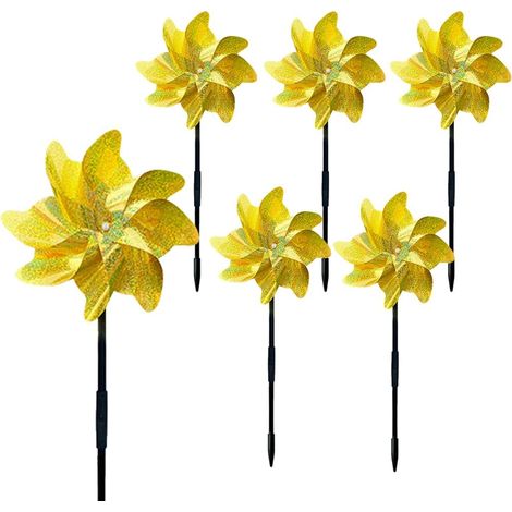 Roue À Aiguilles - Préinstallée - Réfléchissante - Pour Jardin Cour Pelouse - Hauteur Réglable - Lot De 1 (1/5)