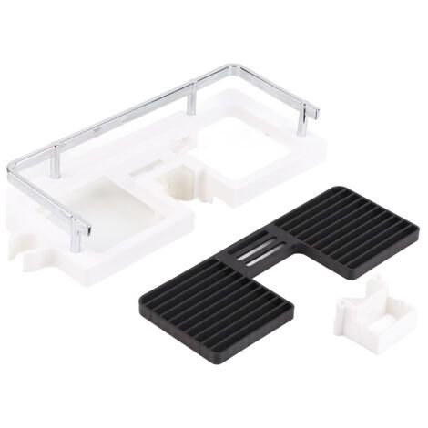 Étagère de rangement pour rideau de douche ABS, organisateur de plateau support pratique pour salle de bain