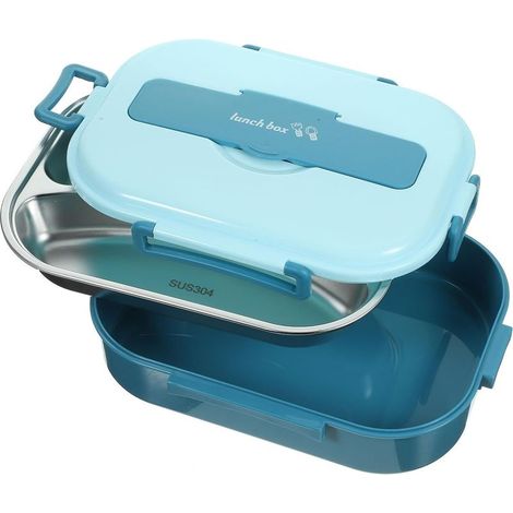 Boîte à lunch isotherme portable en acier inoxydable avec 4 (1/5)