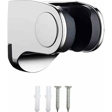Ahlsen Argent Shower Head Holders Support de Douche Mural de Douche Réglable, Utilisé pour Fixer la Pomme de Douche Dans la Salle de Bain Hauteur Réglable, Surface Chromée (1/5)