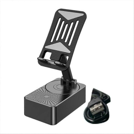 3-in-1 faltbarer Handyhalter mit integriertem Bluetooth-Lautsprecher (1/5)