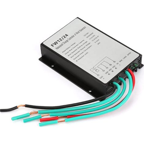 Générateur Eolienne Contrôleur de Eolienne Régulateur de Automatique de Générateur de Turbine de Vent Eolienne FW12 / 24 12 / 24V 300W / 600W Etanche IP67 (1/5)