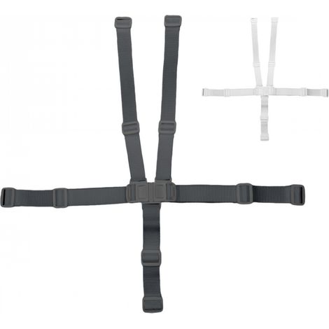 Harnais de sécurité 5 points pour chaise haute enfant Délice Monsieur Bébé - Gris - Monsieur Bébé (1/4)
