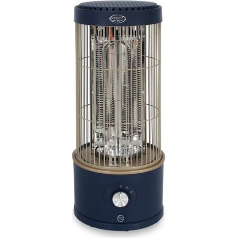 Argo LOONEY Stufa Elettrica al Quarzo 800W Fibra di Carbonio Oscillazione 360° colore Blu (1/5)
