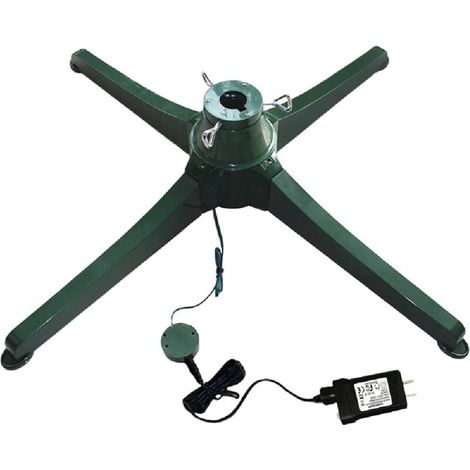 LangRay Support rotatif pour sapin de Noël - Base pour arbres artificiels - Électrique - Rotatif - Pour la maison - 60cm-RAPANDA (1/5)